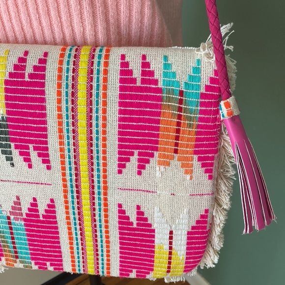 Boho envelope handmade crossbody shoulder bag - Picture 12 of 13